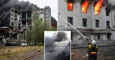 Russian drones and missiles target Ukraineâs eastern city of Kharkiv, killing 3, officials say